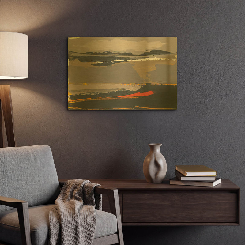 « Ceide Study II » de Grainne Dowling, tableau mural en métal doré, 61 x 41 cm, 24 po x 16 po