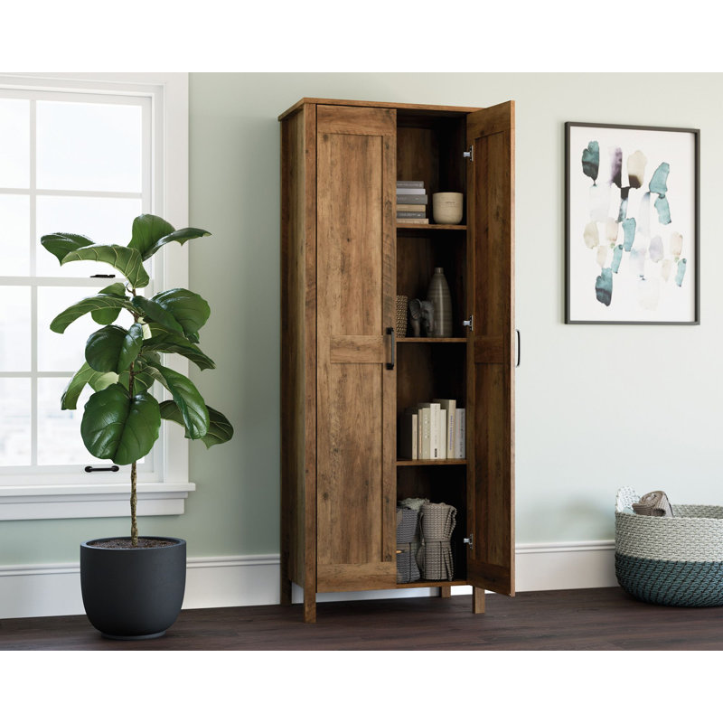 Armoire de rangement 2 portes Sm, Brun