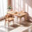 Naledi Solid Wood Solid Wood Top Four Leg Dining Set-828009802