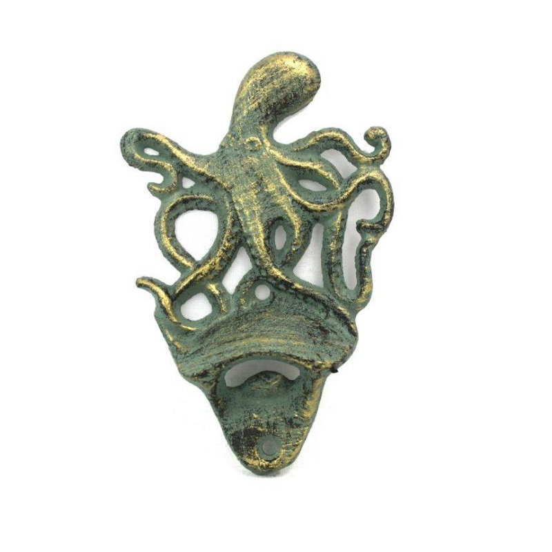 Ouvre-bouteille Faxon Octopus, Bronze antique