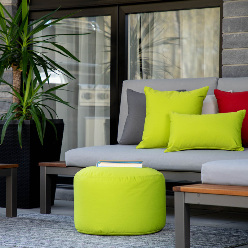 Pouf d'extérieur Soleil, Vert
