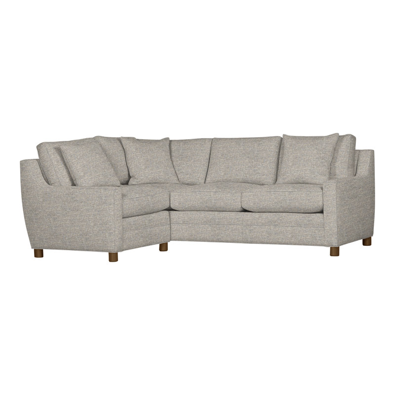 American Bungalow 2-Piece Fairgrove Sectional, Impala Storm, Havana