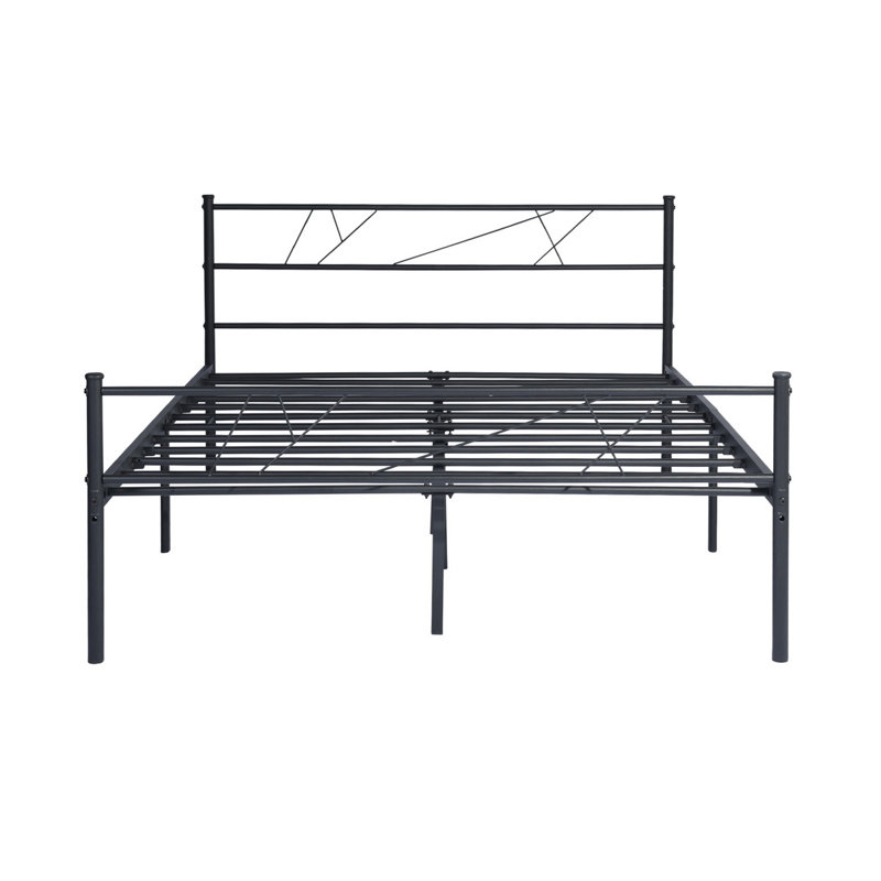 Alanis Metal Bed, Black, 135 x 190cm