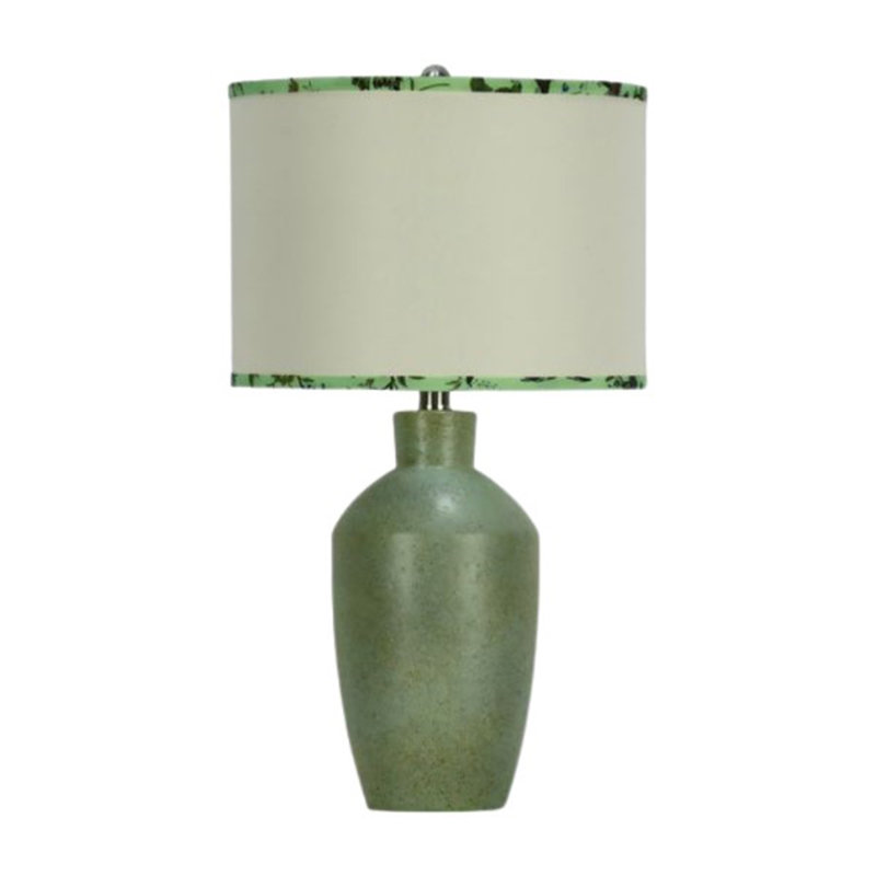 23.5" Green Fossil Style Table Lamp