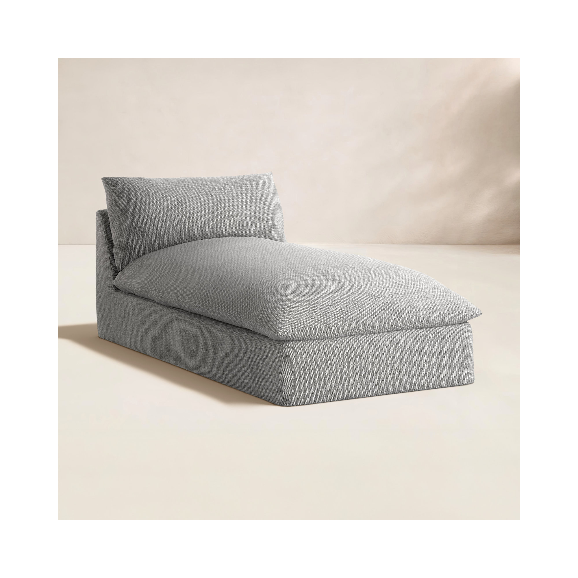 Argent 37'' Outdoor Chaise Lounge, Ash