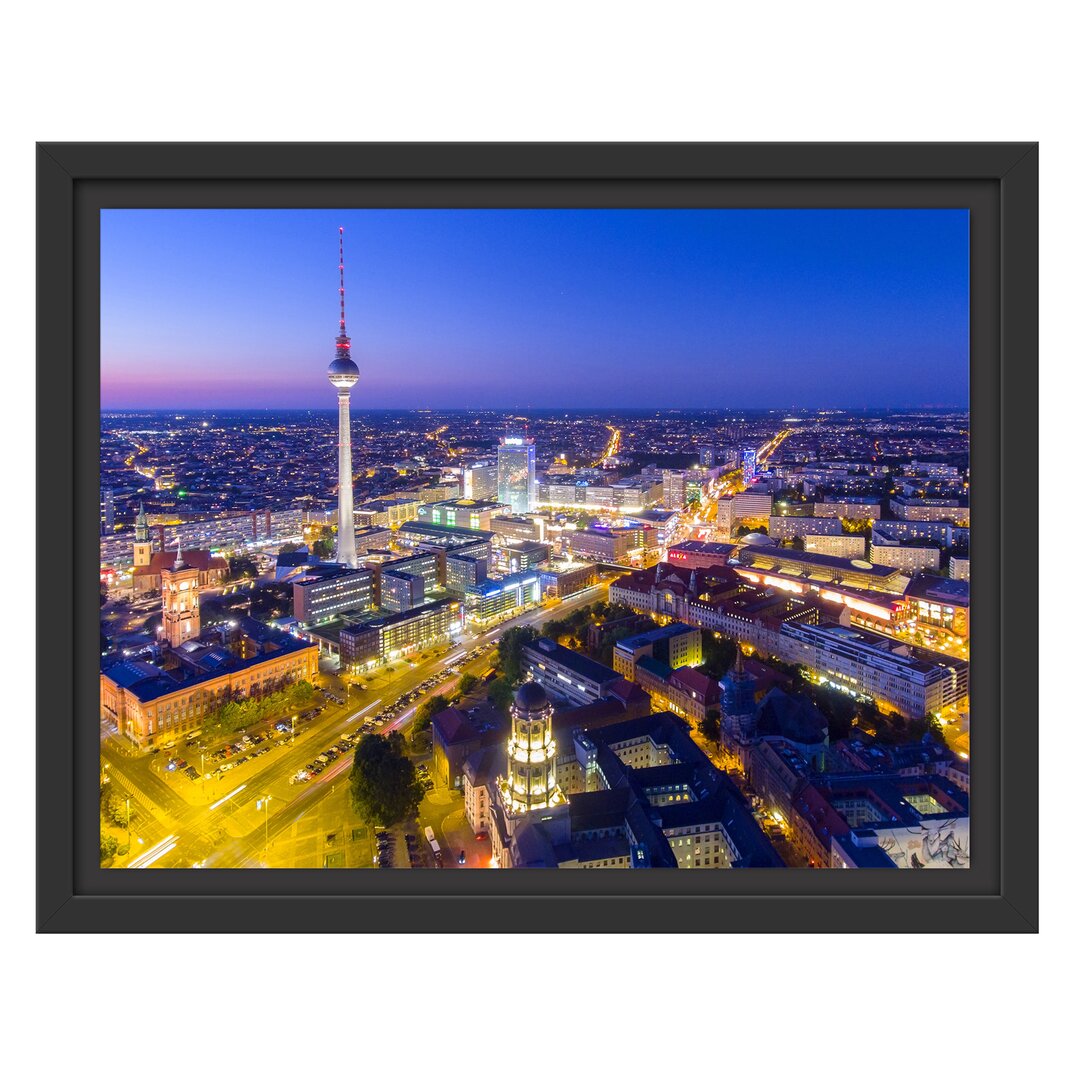 Gerahmtes Wandbild Berlin-Stadtpanorama