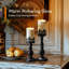 3" x 6" Outdoor Waterproof Flameless Candles, LED Candles, Battery Operated Candles with Remote and Timers, Electric Fake Pillar Candles for Home Decor, Ivory White, Set of 2