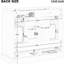Meuble-lavabo de salle de bain 36 po, en bois massif + 6 tiroirs, base peinte 36 po et tablette ajustable, conception moderne, autoportante-2104873517