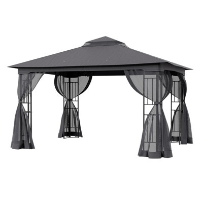 Carmelindo 2.8m x 3.9m x 2.9m Metal Pergola
