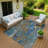 Machine Washable Indoor/Outdoor Bernadette ACN2222 Botanical Rug-114556781
