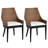 Handwoven Rattan Upholstered Solid Wood Legs Accent Chair
