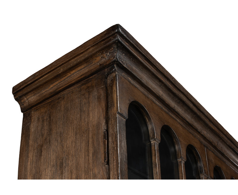 Refined Arches Solid Wood Bookcase