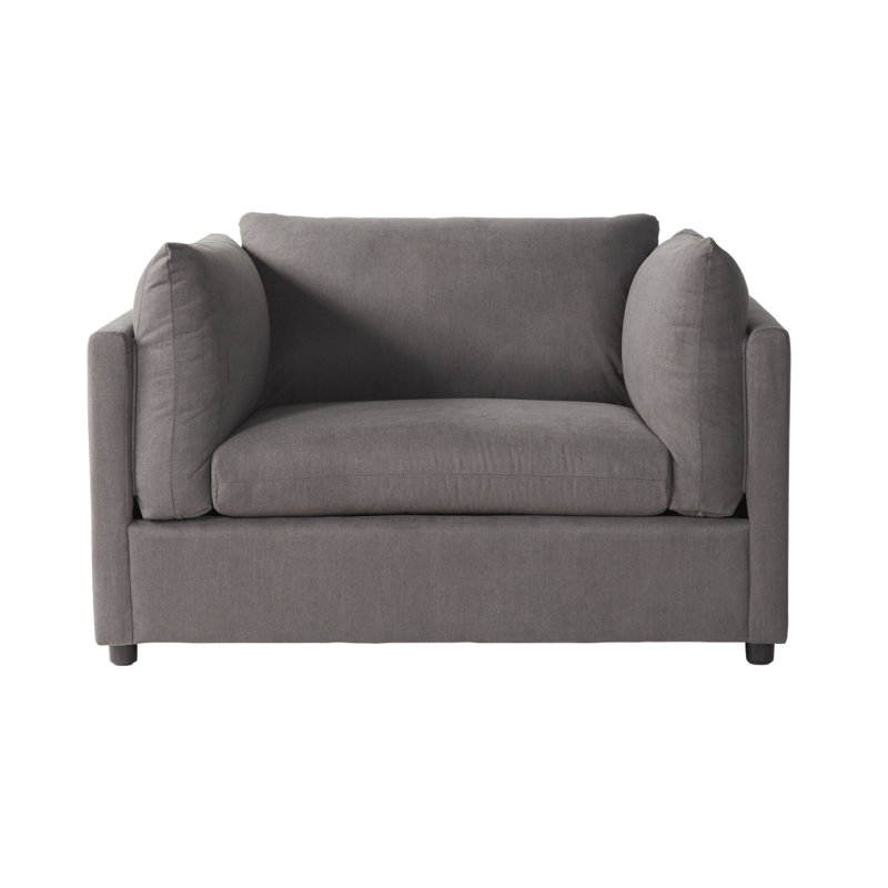 Fauteuil surdimensionné Enda, Gris carbone