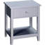 Table de bout, table d'appoint à 2 niveaux avec tiroir et tablette de rangement-819601784