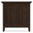 Redmond 32"W Solid Wood Transitional Low Storage Cabinet with Adjustable Shelves and Crown-Edged Top-1951633811
