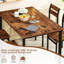 Ensemble de 5 chaises de table de cuisine, ensemble de table de salle à manger pour 4 personnes, ensemble de table de salle à manger rectangulaire avec quatre chaises et plateau en bois, ensemble de table de salle à manger avec dossier pour les petits -106612664