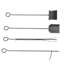 Outils de support et foyer en bois de chauffage - acier noir, capacité de 154 lb, 2 couches, pour foyer d'extérieur, 14,5 po x 13,48 po x 29,54 po, noir, intérieur, extérieur