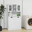 Armoires, armoire de trieur de linge moderne à 2 compartiments inclinables avec 2 tablettes réglables, capacité de charge de 150 lb, finition blanc neige | Minimaliste | Salle de bain