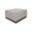 Repose-pieds Jeni, blocs de coin Modern 39 po, bois massif, polyester-102957807