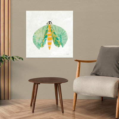 Collage insectes II, papillon contemporain