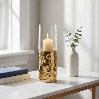 Glass Tabletop Candlestick