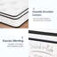 Très grand matelas, matelas hybride de 12 pouces, ressorts ensachés individuellement, fermeté moyenne