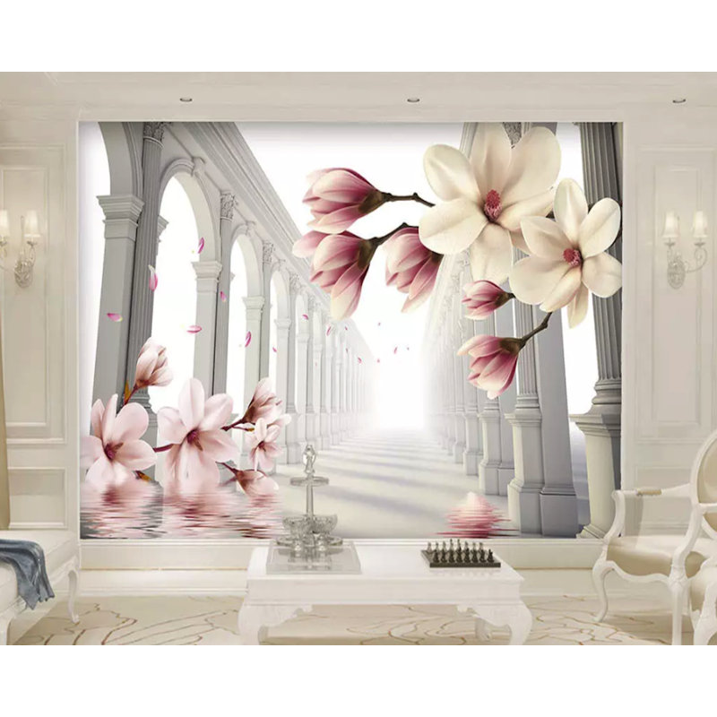 Infinger Peel and Stick 3D Magnolia, l 112 po x L 75 po
