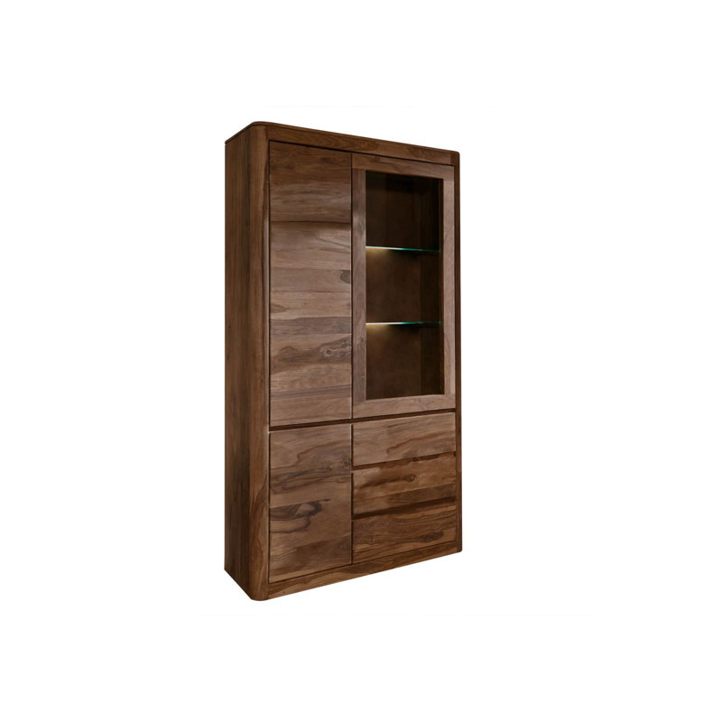 Toronto Display Cabinet, Smoked Cherry