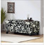 Repose-pieds de luxe avec choix de confort, fonctions multiples, design classique et coins confortables avec tissu à motif floral, charnières à fermeture en douceur, repose-pieds et siège multifonctionnels pour le salon, compartiment caché pour la ch