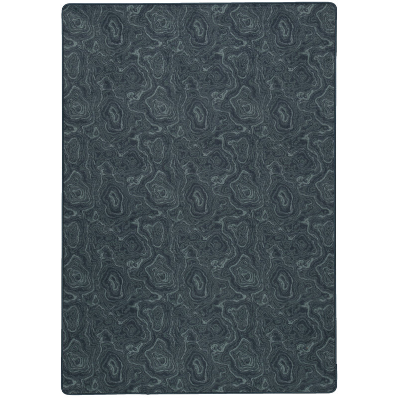 Tapis bleu clair Imagine, Rectangle 5 pi 4 po x 7 pi 8 po