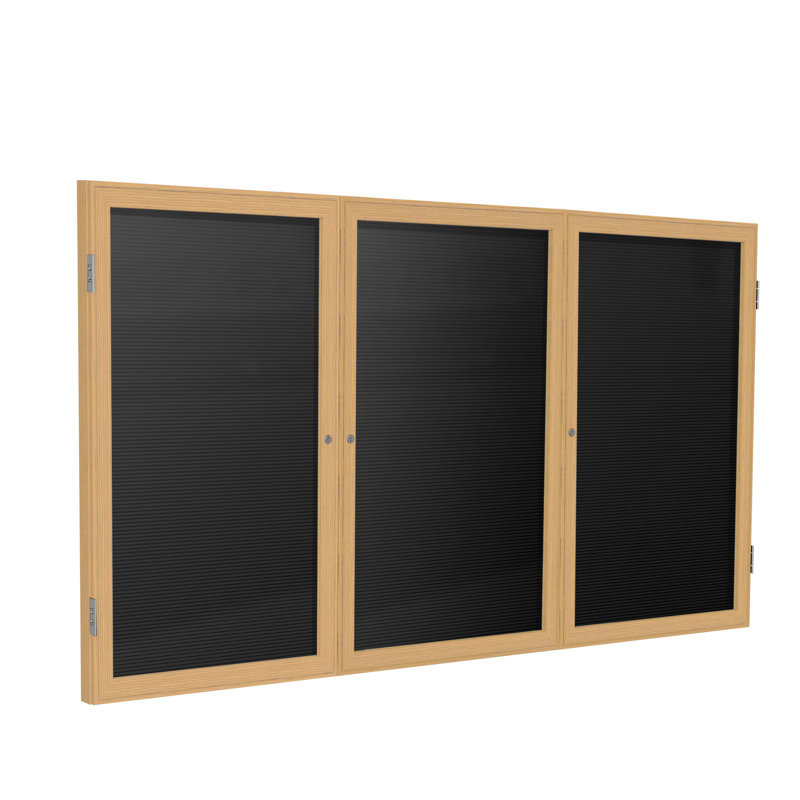Plaque d’armoire fermée, Chêne, Noir, H 48 po x l 72 po x P 2,25 po