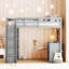 Lit mezzanine avec tablettes et bureau-608962414-608962413