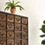Armoire d'appoint 21 "* 55" avec faux tiroirs d'apothicaire