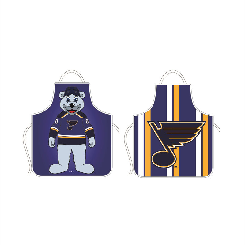 No Pattern Bib Apron, St Louis Blues
