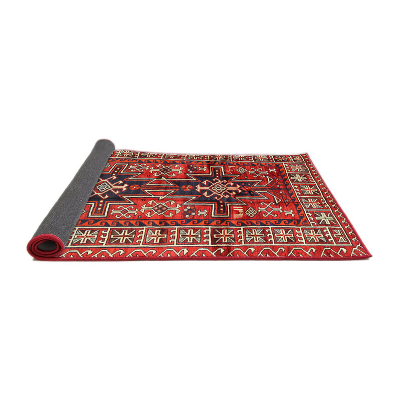 Tapis rouge à motif sud-ouest, Carré 8 pi