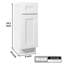 Armoire blanche 9 po avec tiroir à fermeture douce 9 po