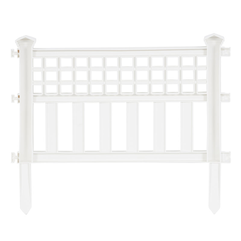 20.5'' H x 24'' W White Plastic Fencing with 36 Panel(s) Included