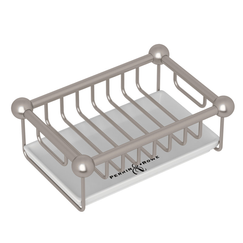 Perrin & Rowe Soap Basket, Satin Nickel