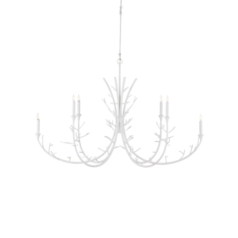 Twiggy 6 - Light Wrought Iron Chandelier