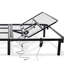 Base de lit réglable noir tête haute uniquement, structure en acier robuste, assemblage rapide et facile, capacité de poids de 850 lb, profondeur de 75 po, largeur de 53 po, hauteur de 14 po, noir, ajustement complet,