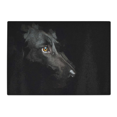 Tempered Glass Labrador Retriever Chopping Board