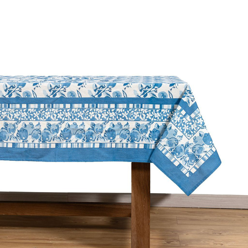 Aazad Tablecloth, Blue, 86" L x 59" W