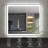 LED Bathroom Mirror With Black Frame, Backlit And Front Lighted Bathroom Mirrors For Wall-1207211505