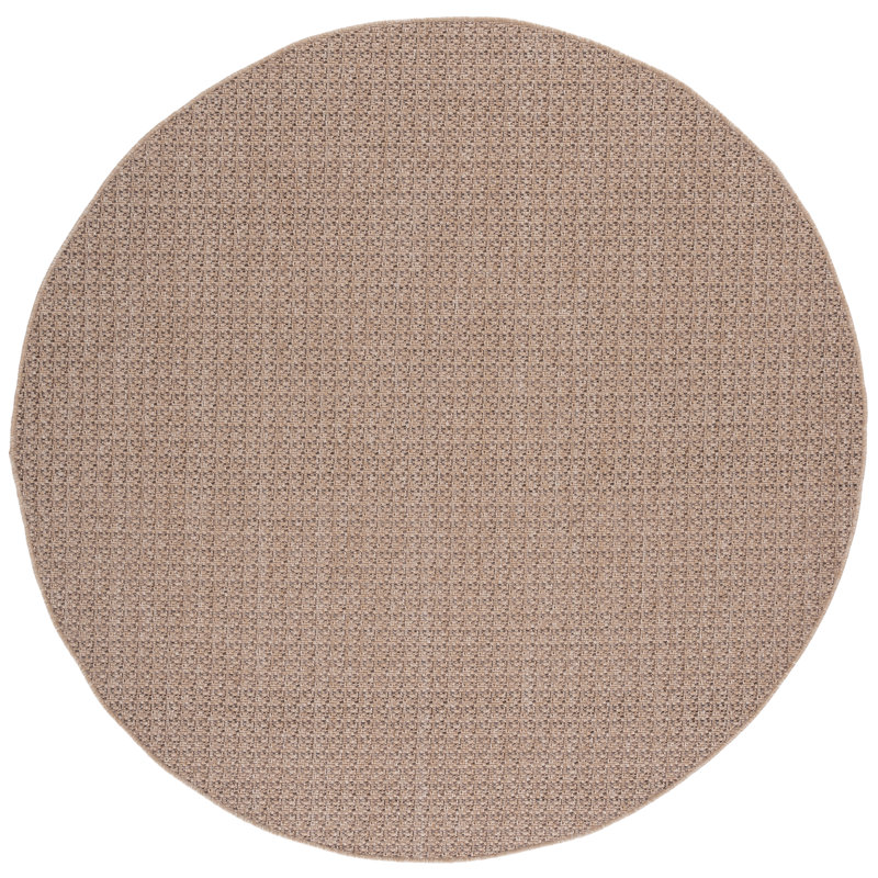 Sisal Performance 110 No Pattern Indoor/Outdoor Rug, Round 6'7"
