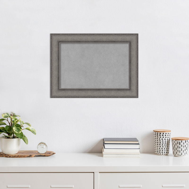 Tableau magnétique encadré en béton bruni Keeton, H 16 po x l 22 po