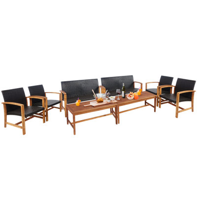 Eckard Acacia 8 - Person Patio Conversation Set