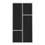 Table basse extensible 47 po en bois noir avec rangement-877798782