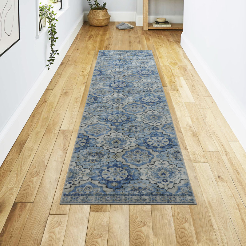Jean Pierre New York Merdia Machine Washable Dream Mink Printed Chenille Rugs, Runner 2' x 8'