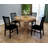 5-Piece Dining Set Mid-Century Modern Wooden Table & Upholstered Chair Set For Home, Kitchen, Dining Room-115068825-115068826