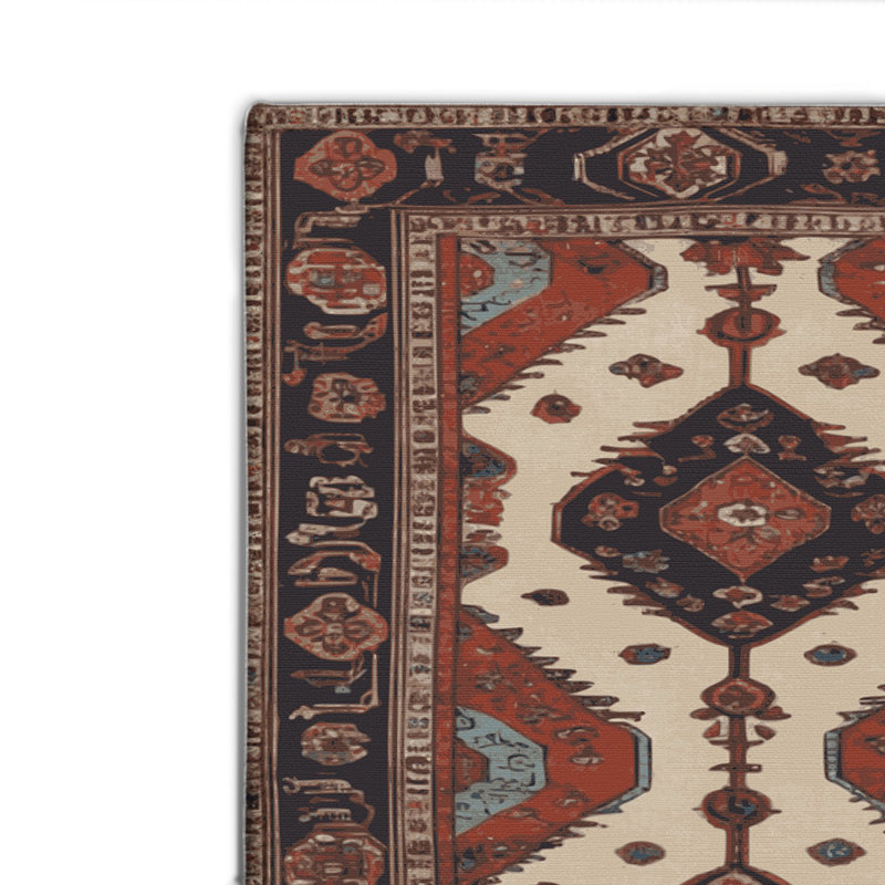 Tapis d'intérieur et d'extérieur brun Persian, Rectangulaire 2 pi x 3 pi